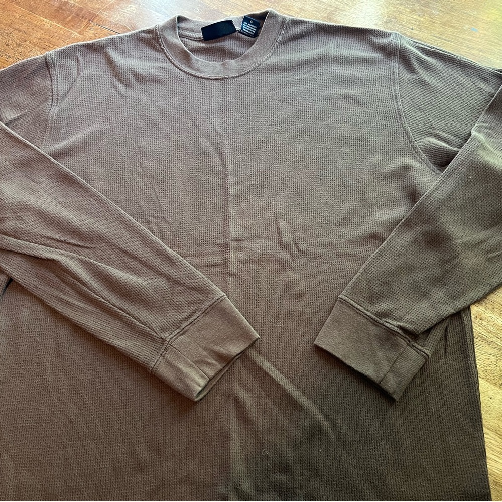 Redssand Brown Long Sleeve ribbed base layer